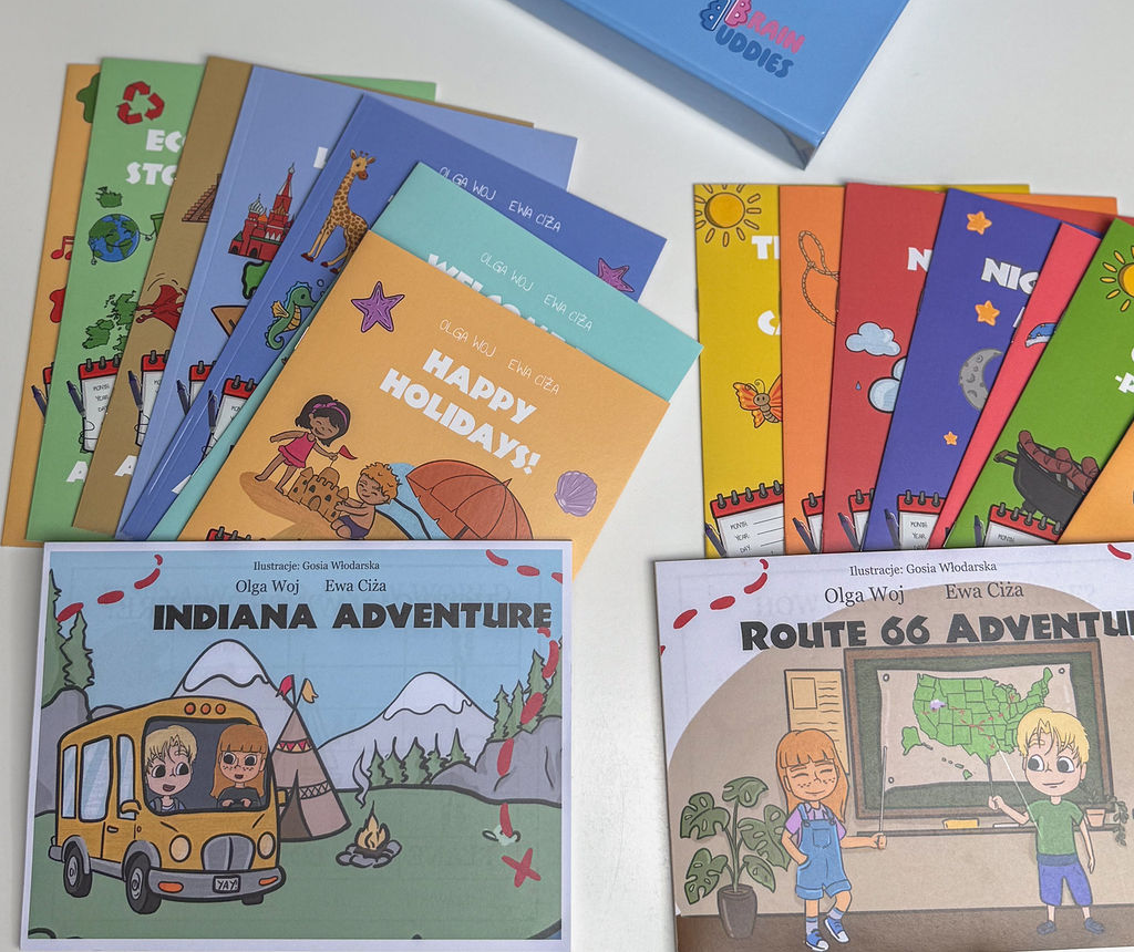 Materiały Adventure — własne książeczki dzieci